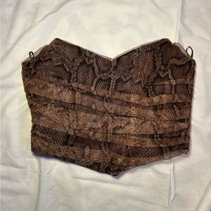 Printed Corset Top